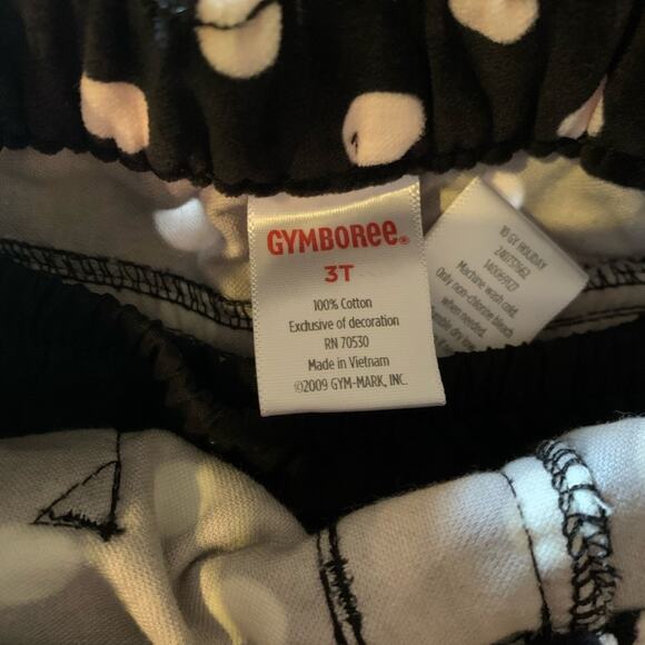 Gymboree Polka Dot Bow tie Skirt with Bloomers Girls 3T Black/ Pink - Picture 3 of 4